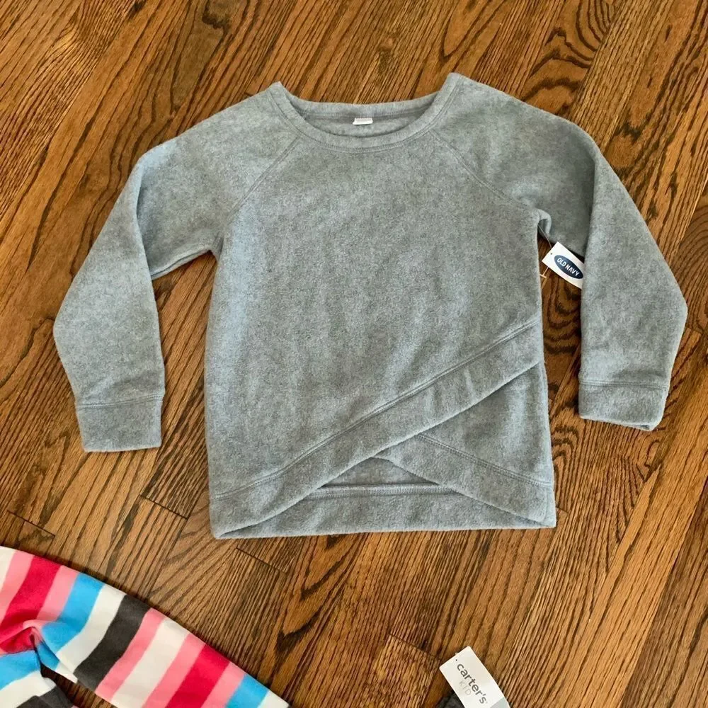 New CARTERS OLD NAVY Fleece Tops Leggings Lot 6x